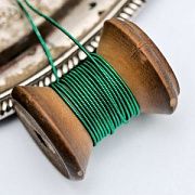 Канитель жесткая, цвет изумрудный, 1.3 мм