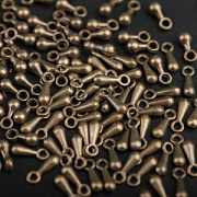 Наконечник для цепочки, цвет античная бронза, 7х2.5 мм (уп 30 +/-2 шт)