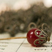 Шапочка для бусин "Чашелистик", цвет античная бронза, 8.5х6 мм