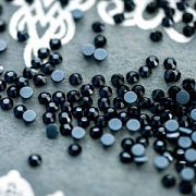 Стразы термоклеевые горячей фиксации DMC, черный, SS16 (уп. 144 +/- 20 шт)