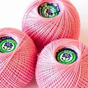 Нить хлопковая "Ирис", цвет 1006 - розовый, 25 г