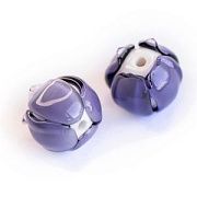 Бусина, Мурано "Бутончик", светло-фиолетовый, 13х12 мм