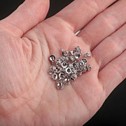 Бейл "Тори", покрытие платина/цирконий, 6x4x3 мм
