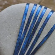 Лента, атлас, цвет королевский синий, ширина 3 мм