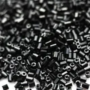 Бисер "Радуга", рубка-гексагон, цвет черный, 11/0 2CUT (уп 7 г)