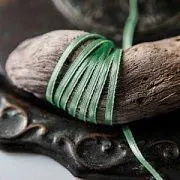 Лента, атлас, цвет аквамарин, ширина 3 мм