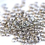 Разделитель для бусин "Шайба", цвет платина, 6x1.5x0.5 (уп 4 г)