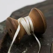 Лента, атлас, цвет бежевый, ширина 3 мм