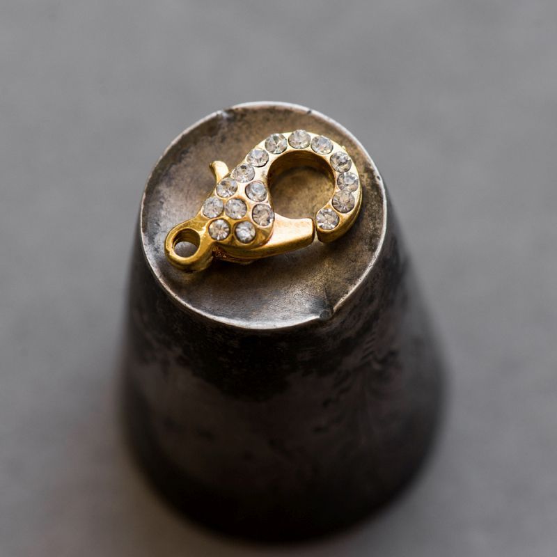 Замочки замочек-лобстер "глоу", цвет золото, 21x12.5x7 мм