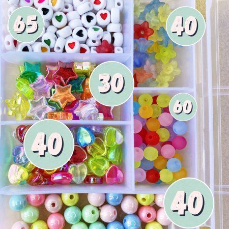 набор бусин в органайзере "оксана"