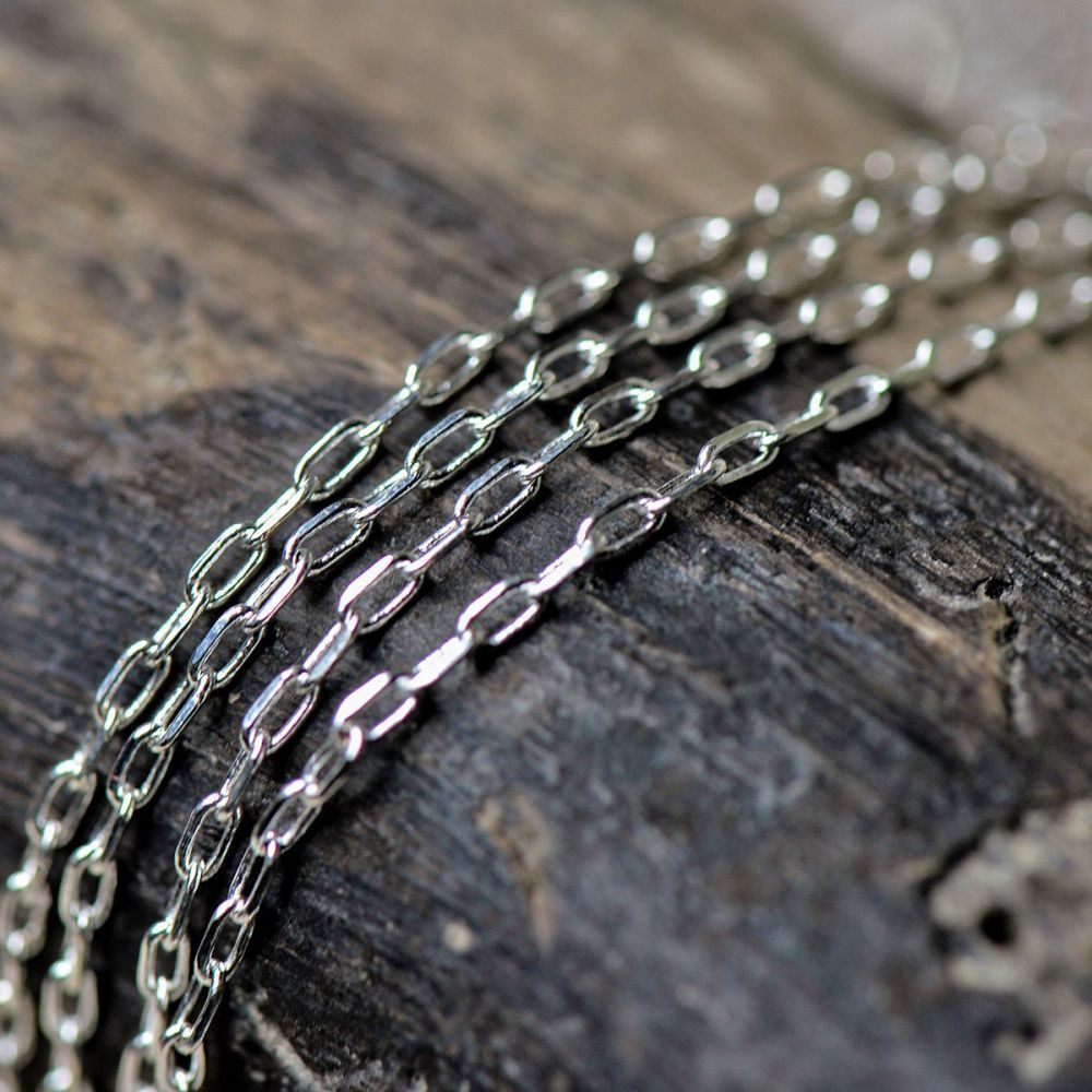 цепочка "лариат", цвет серебро, звено 4x2x0.5 мм