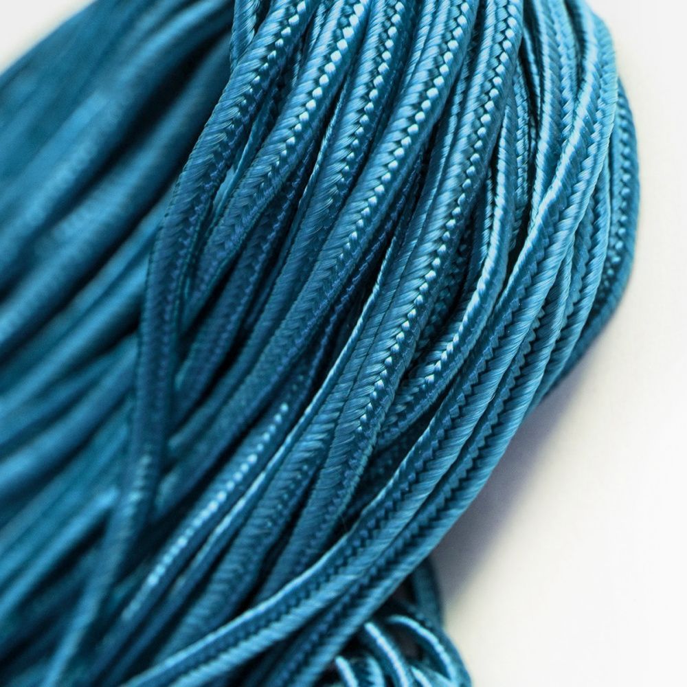 сутаж, яркий голубой, 3х1 мм (уп 5 м)