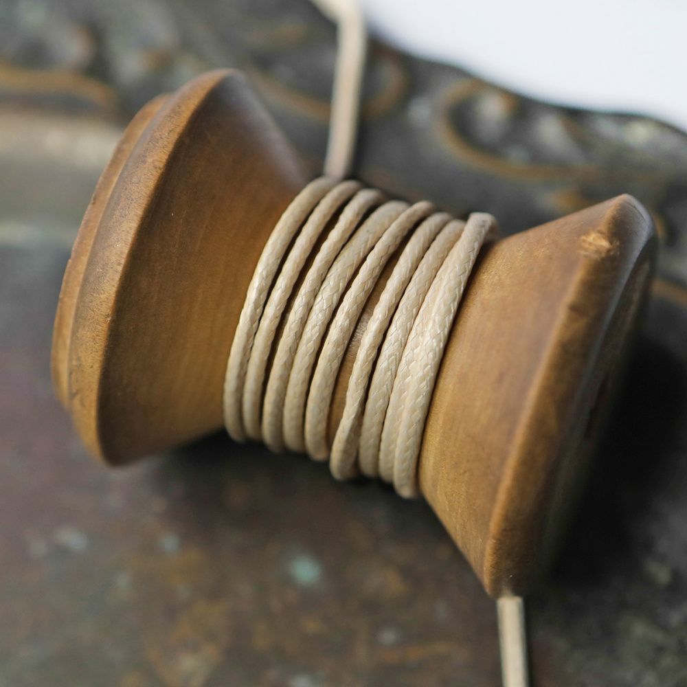 шнур вощеный, цвет бежевый, 1.5 мм