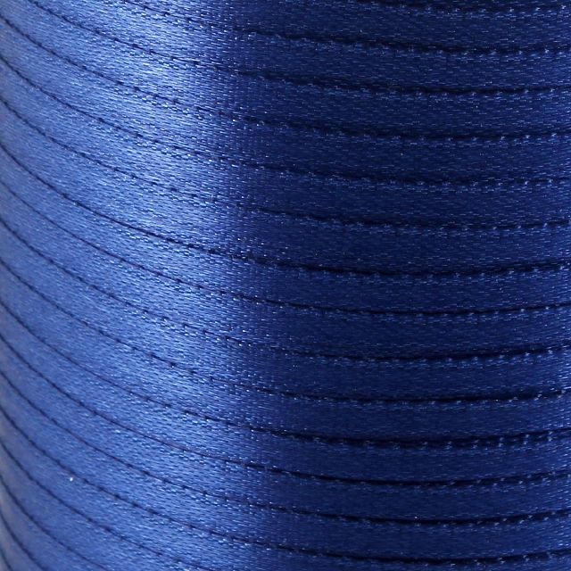 лента, атлас, цвет королевский синий, ширина 3 мм ленты