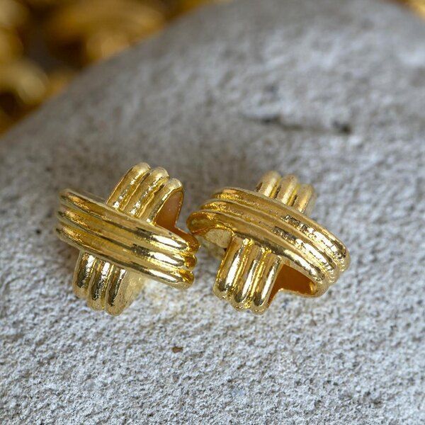 ес бусина металл "узел", цвет золото, 12x12x9 мм