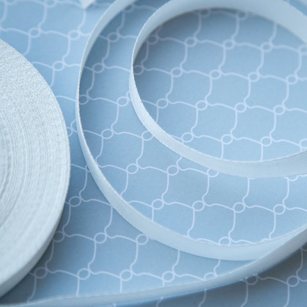 лента, атлас, цвет бледный сливочный, ширина 10 мм ленты