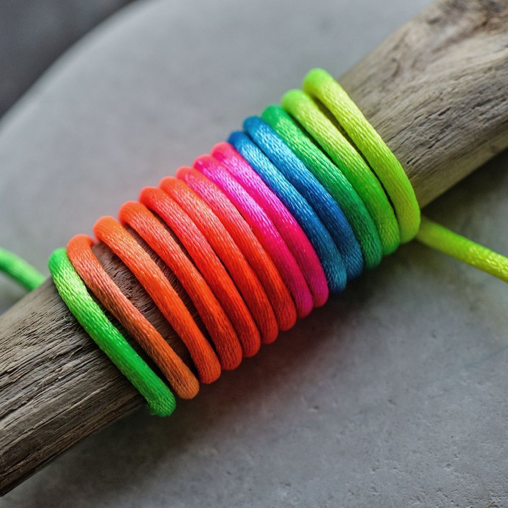шнур нейлоновый, цвет мультиколор, 2 мм  