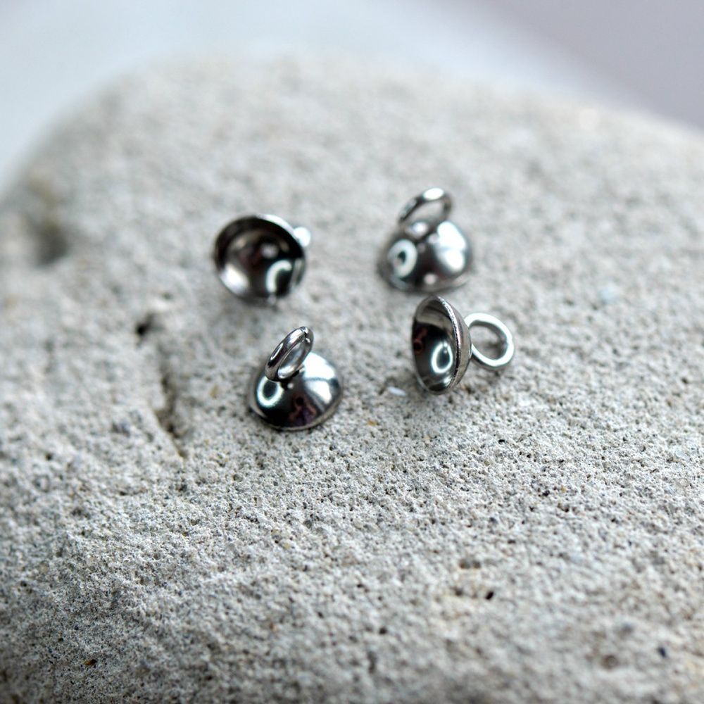 бейл для приклеивания, сталь, 7x6 мм