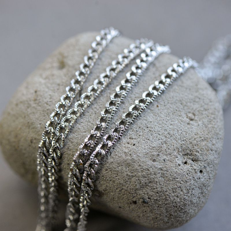 цепочка "мета", цвет платина, звено 6x4x1 мм