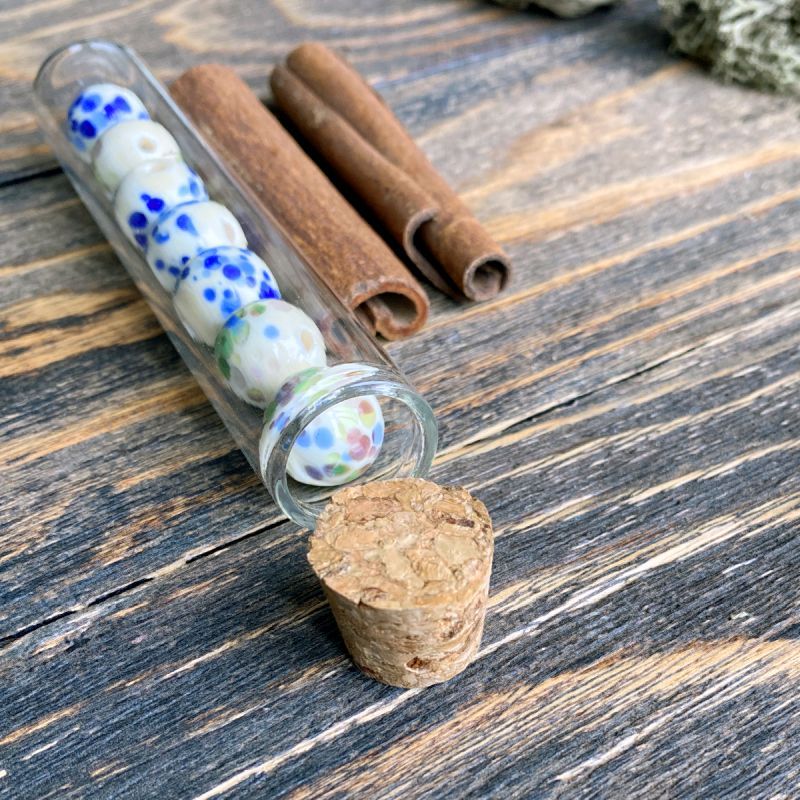 колба с крышкой, прозрачная, 10.75х2 см