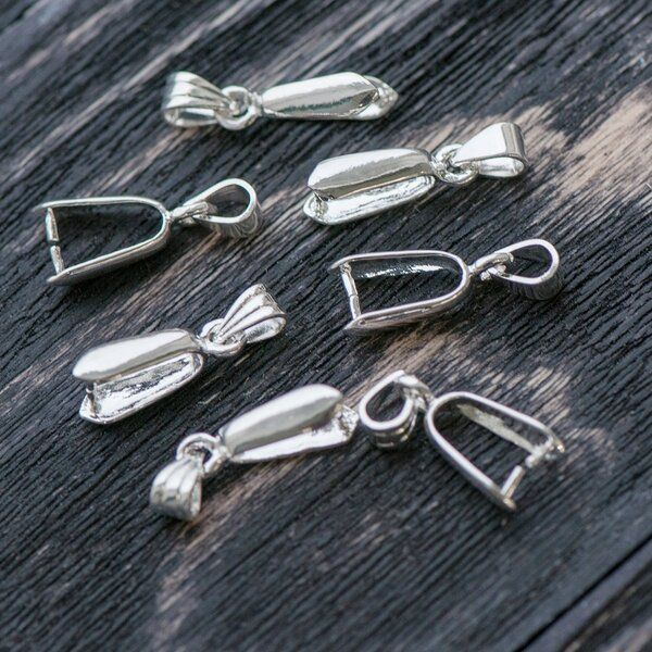 бейл, цвет серебро, 25х9 мм