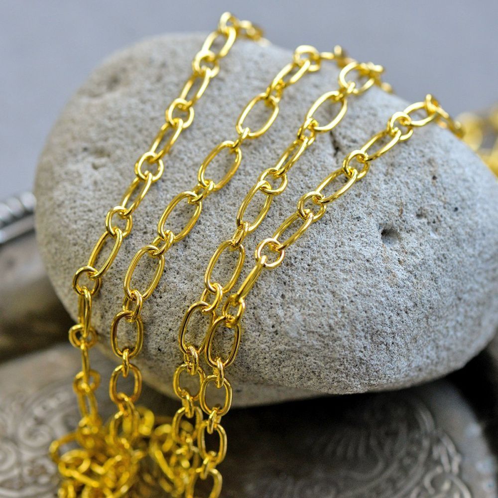 цепочка "венто", цвет золото, звено 9x5x1 мм