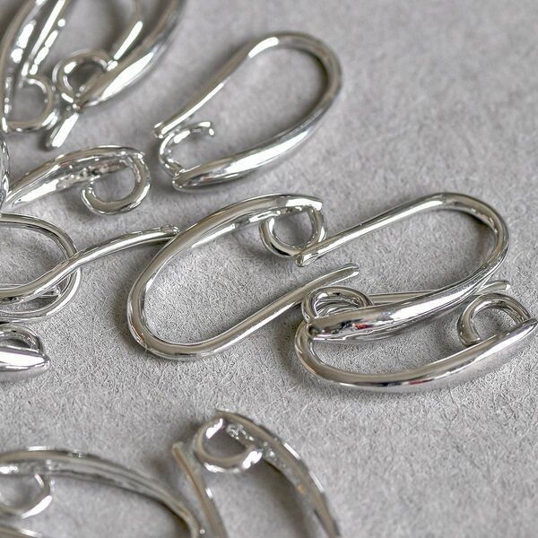 швензы "летиция", цвет платина, 15х8 мм