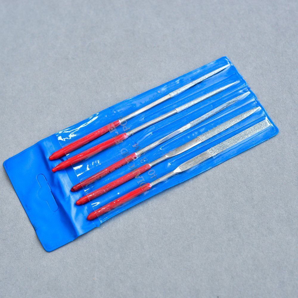 инструмент, надфиль алмазный, набор 5 шт