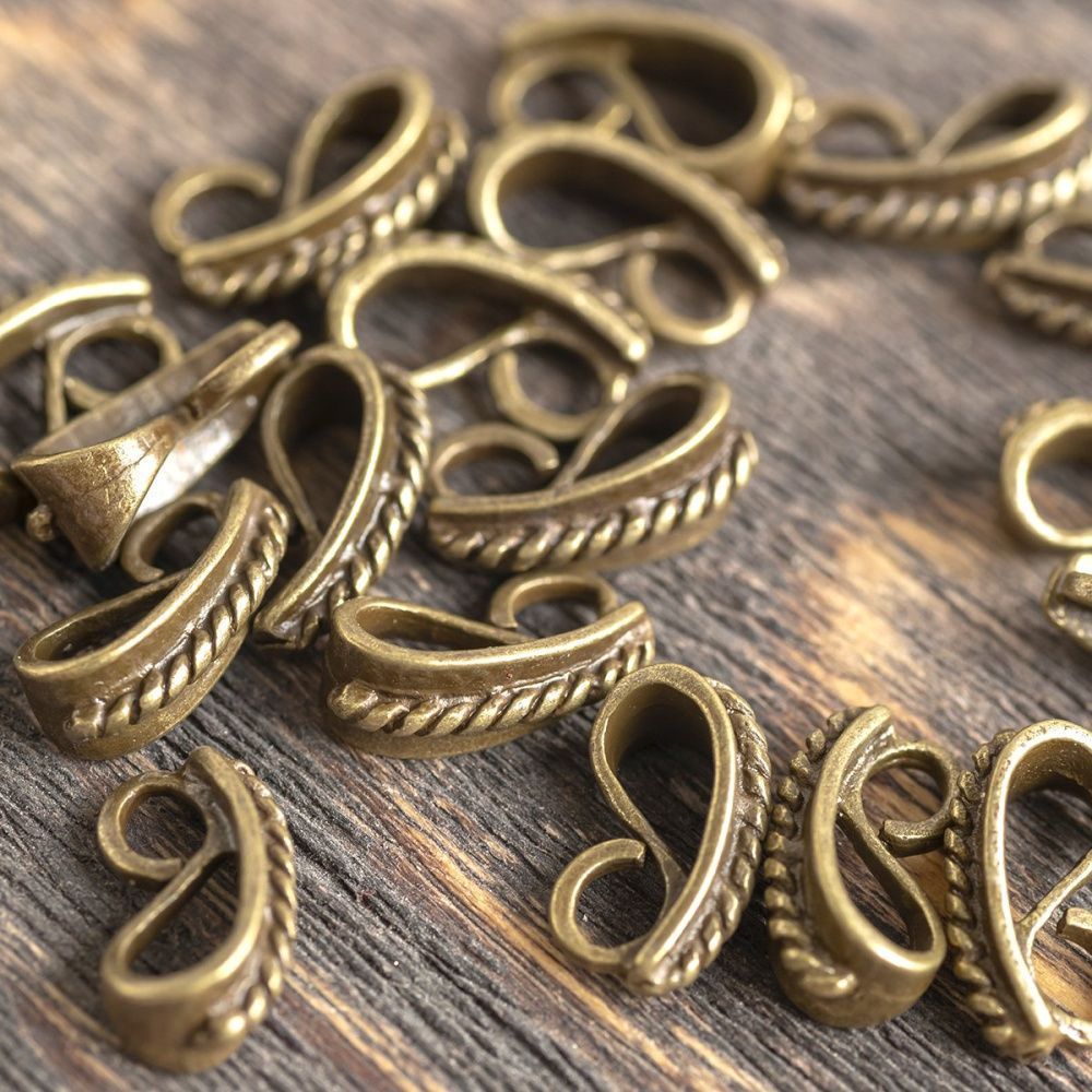 бейл "хеликс", цвет античная бронза, 13x7x6 мм