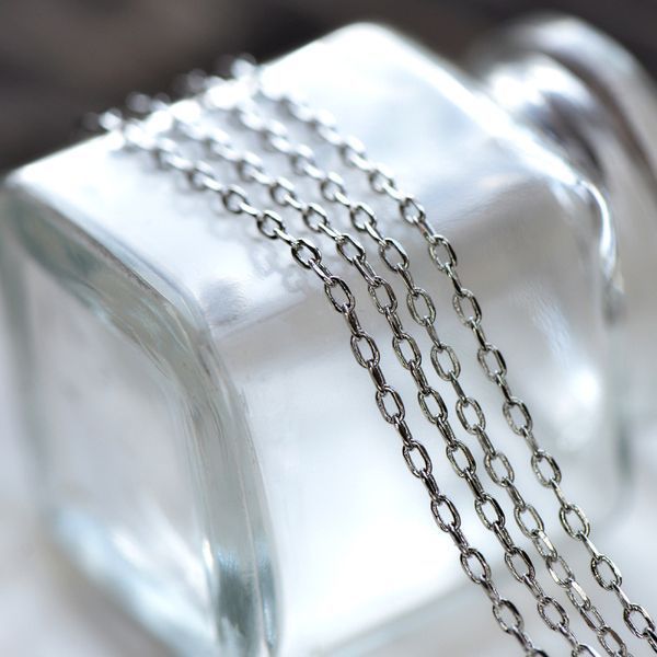 цепочка "лариат", цвет платина, звено 4x2x0.5 мм