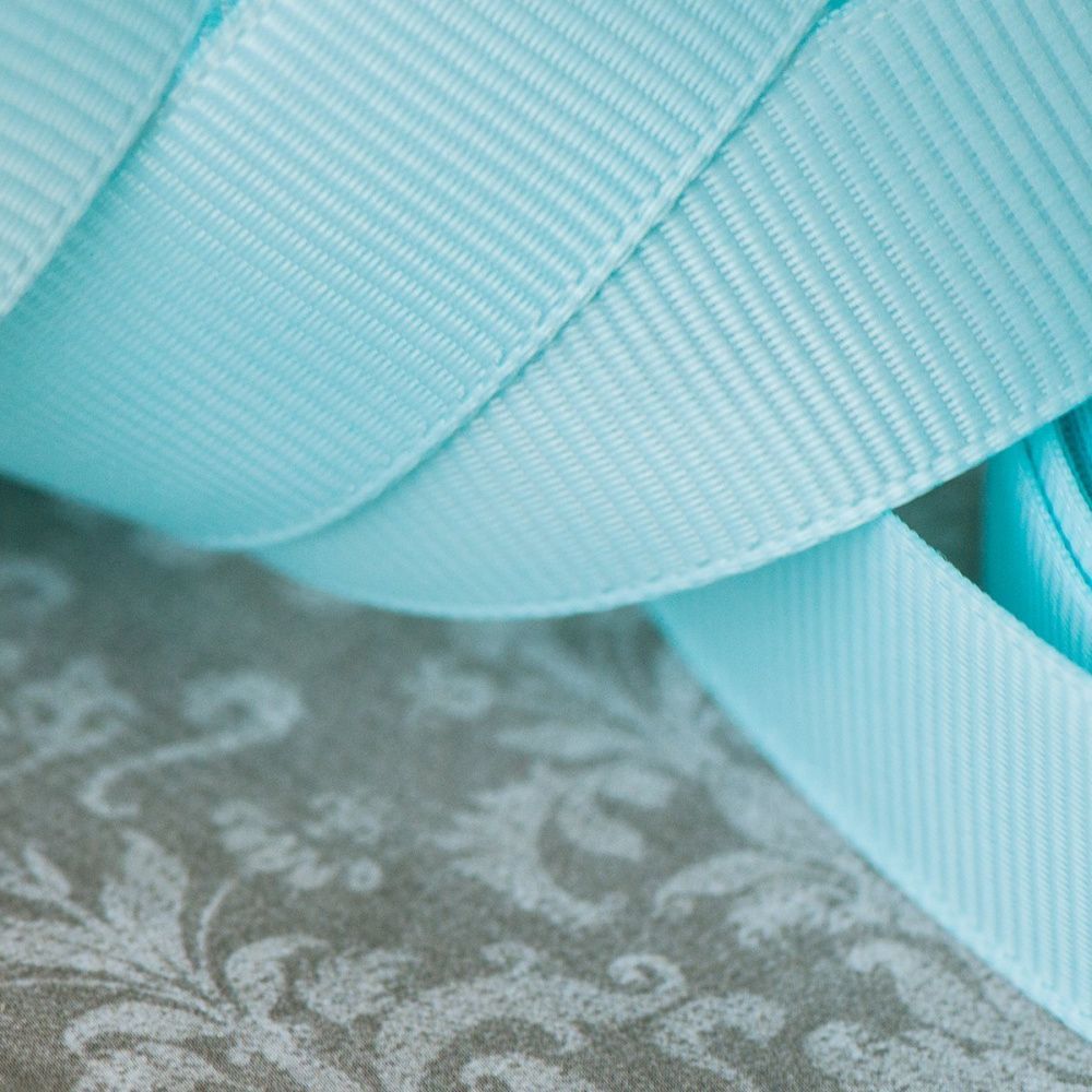 лента репсовая, цвет светлый голубой, ширина 20 мм ленты