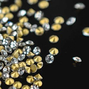Стразы ювелирные, стекло, цвет Crystal, 1.5-1.6 мм (уп 20 шт)