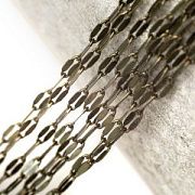 Цепочка "Слот", цвет античная бронза, звено 5.2x2.2x0.2 мм