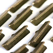 Зажим для ленты, цвет античная бронза, 25x8 мм