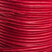 Лента, бархат, цвет бордовый, ширина 3 мм