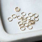 Колечко соединительное 5, позолота, 5x0.8 мм