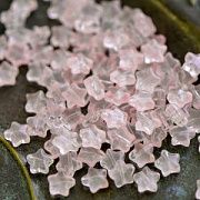 Бусина "Звездочка Jelly", стекло, цвет розовый, 8x8x4 мм
