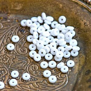 Разделитель-колечко "Силикон", силикон, цвет белый, 5х2 мм