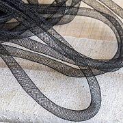 Ювелирная сетка, пластик, цвет черный, диаметр 10 мм
