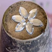 Стразы термоклеевые горячей фиксации Navette, Cristal, 8х4 мм