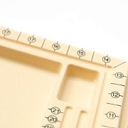 Оборудование, дисплей для сборки бижутерии, пластик, цвет желтый, 32.5x23.5x2 см