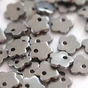 Подвеска стальная "Цветочек", цвет стальной, 7x7x1 мм