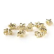 Подвеска металл "Бульдог", позолота, 10.5x5.5x10 мм