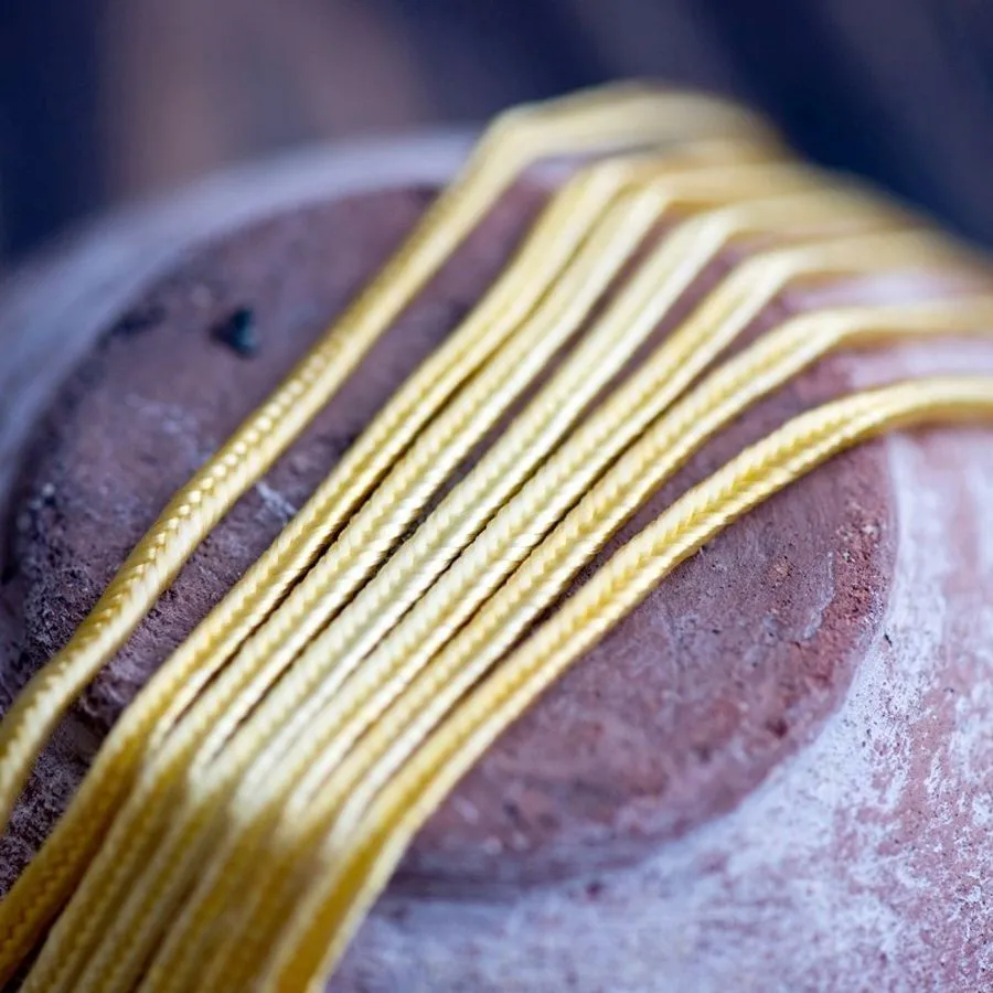 сутаж, желтый, 3х1 мм (уп 5 м)