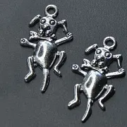 Подвеска металлическая "Каштанка", цвет античное серебро, 26x14.5x3 мм