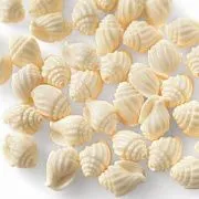 Бусина им.коралла "Ракушка спиральная", цвет айвори, 17.5x12.5x11 мм
