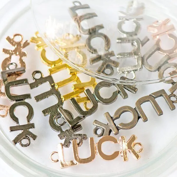 коннектор "luck", цветовой микс, 39x11x2 мм (шт)