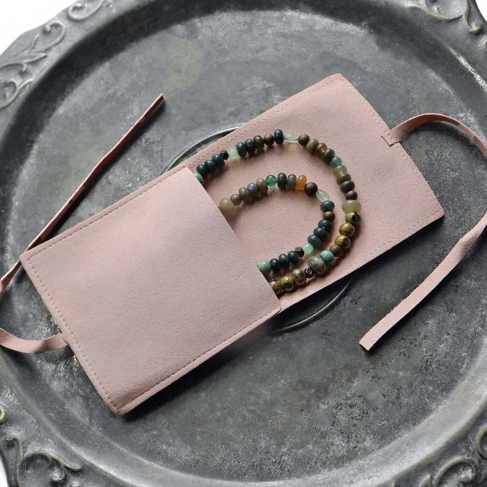 конверт для украшений, микрофибра, цвет розовый, 80х80 мм