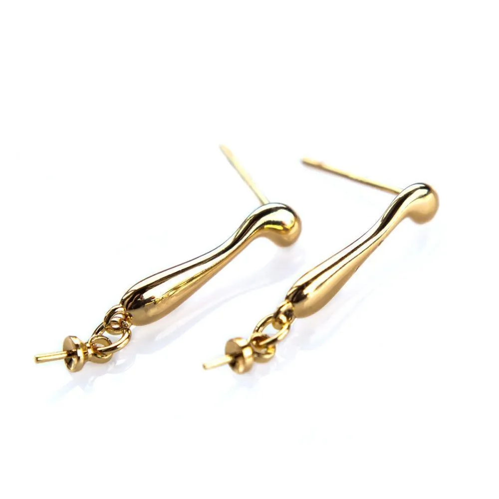 пуссеты "ренни", позолоченные, 16 мм