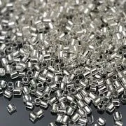 Бисер "Радуга", рубка, цвет прозрачный/серебрение (уп 7 г)